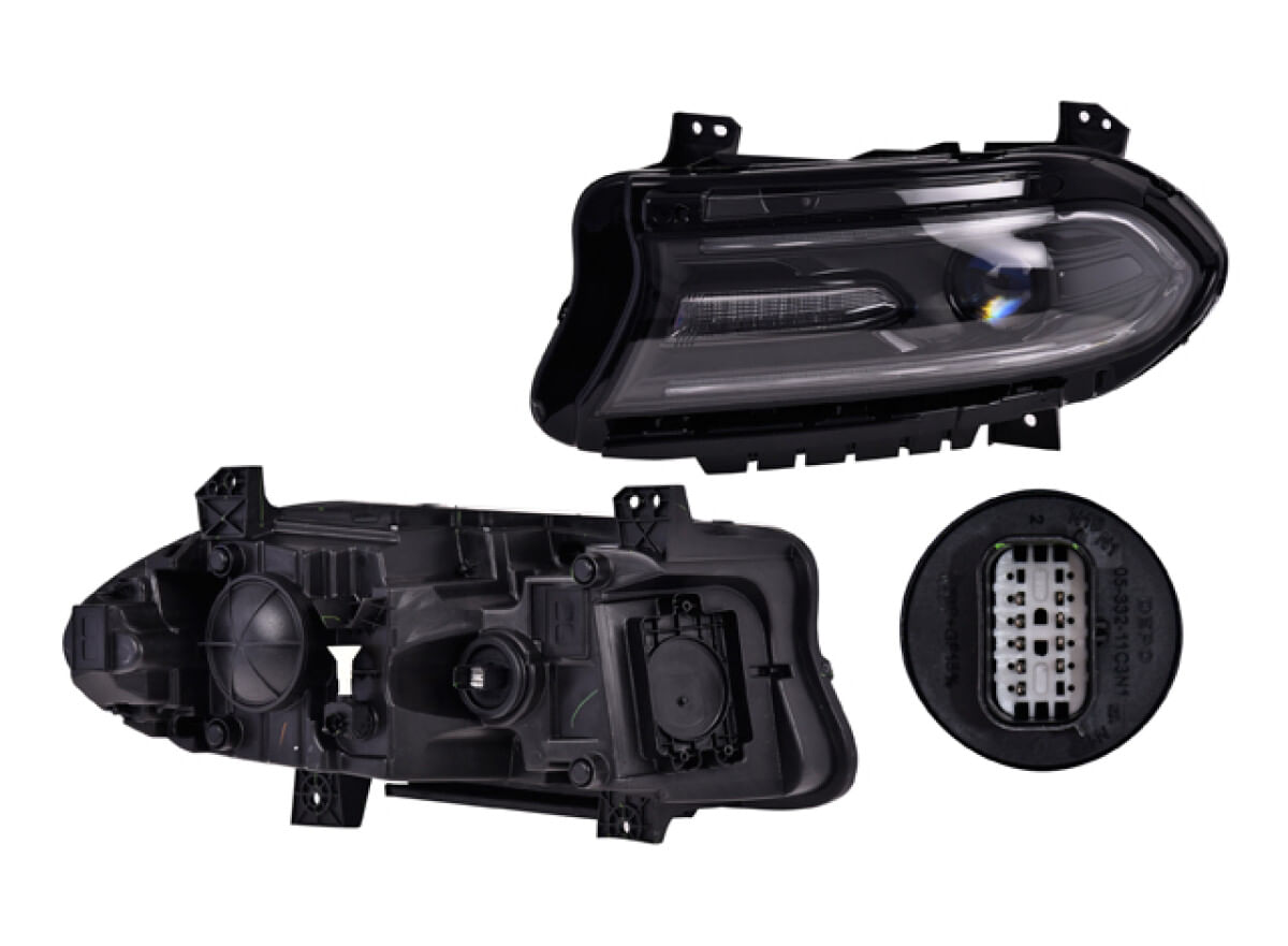 Faro Para Foco Halógeno Con Leds Lado Conductor