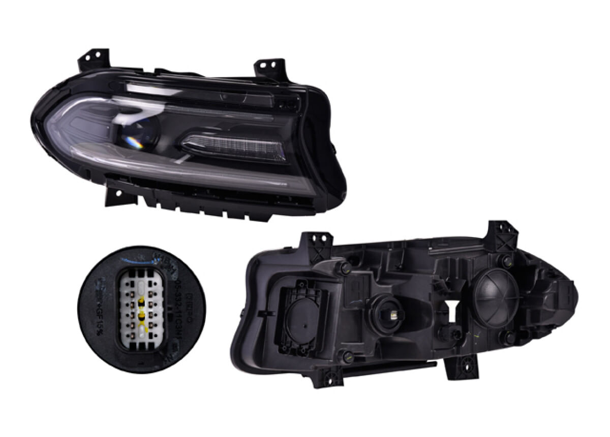 Faro Para Foco Halógeno Con Leds Lado Pasajero