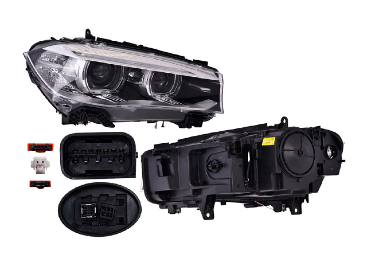 Faro Eléctrico Con Motor Para Foco Xenón Sin Foco Con Leds Lado Pasajero