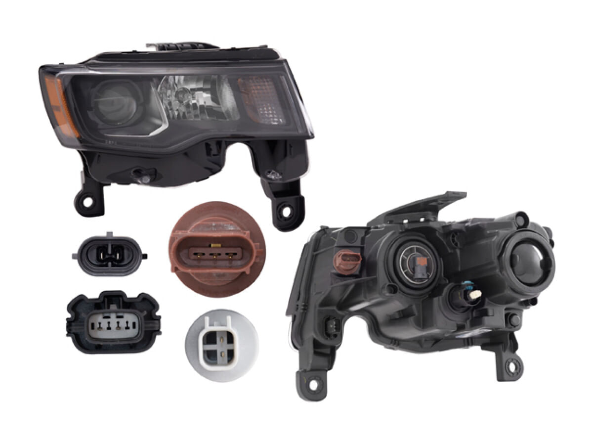 Faro Filo Negro Para Foco Halógeno Lado Pasajero