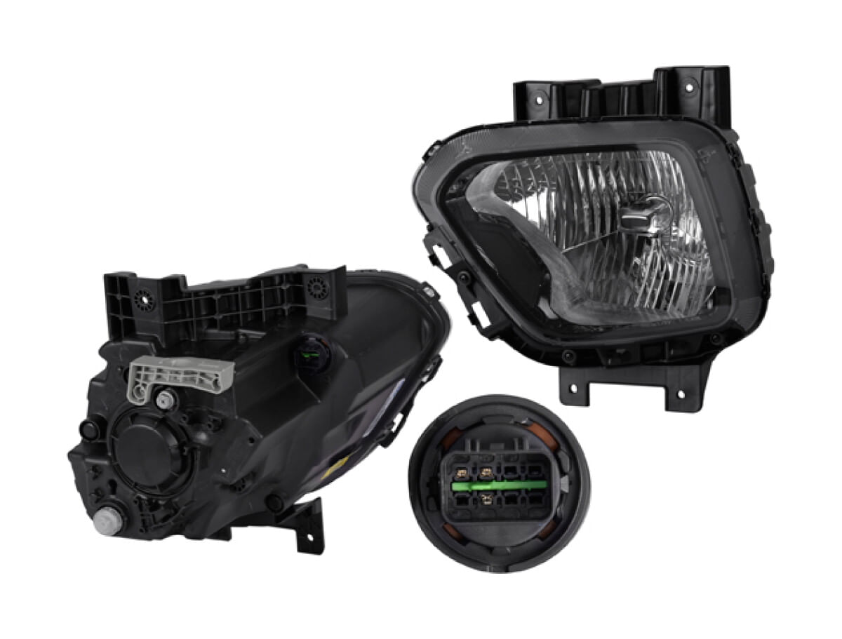 Faro Sin Motor Para Foco Halógeno 3 Pines Lado Conductor