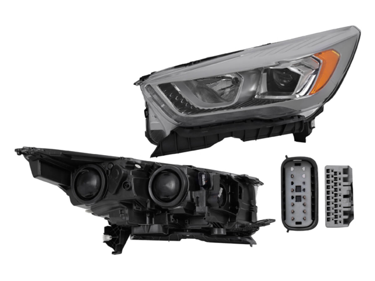 Faro Eléctrico Con Motor Sin Foco Con Leds Lado Conductor