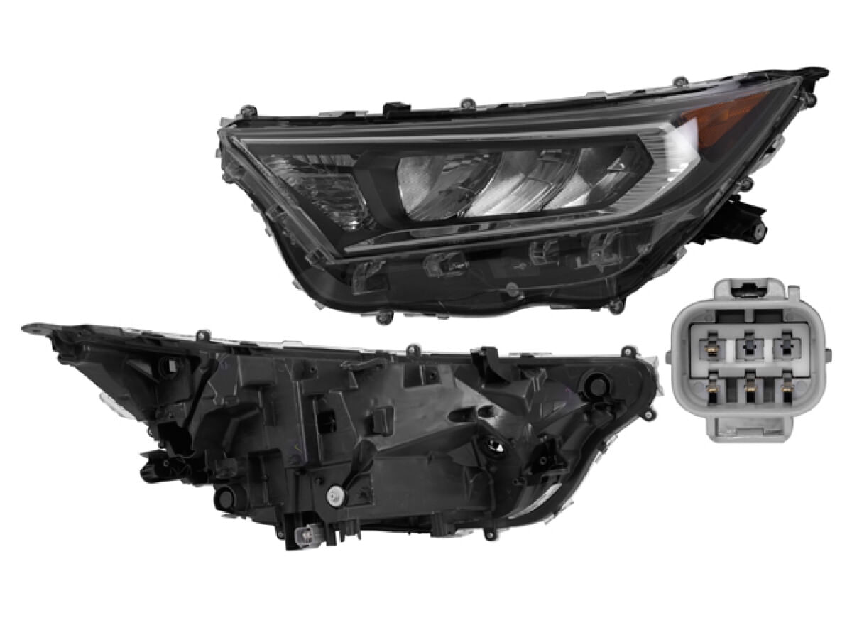 Faro Filo Cromado Sin Foco Lado Conductor