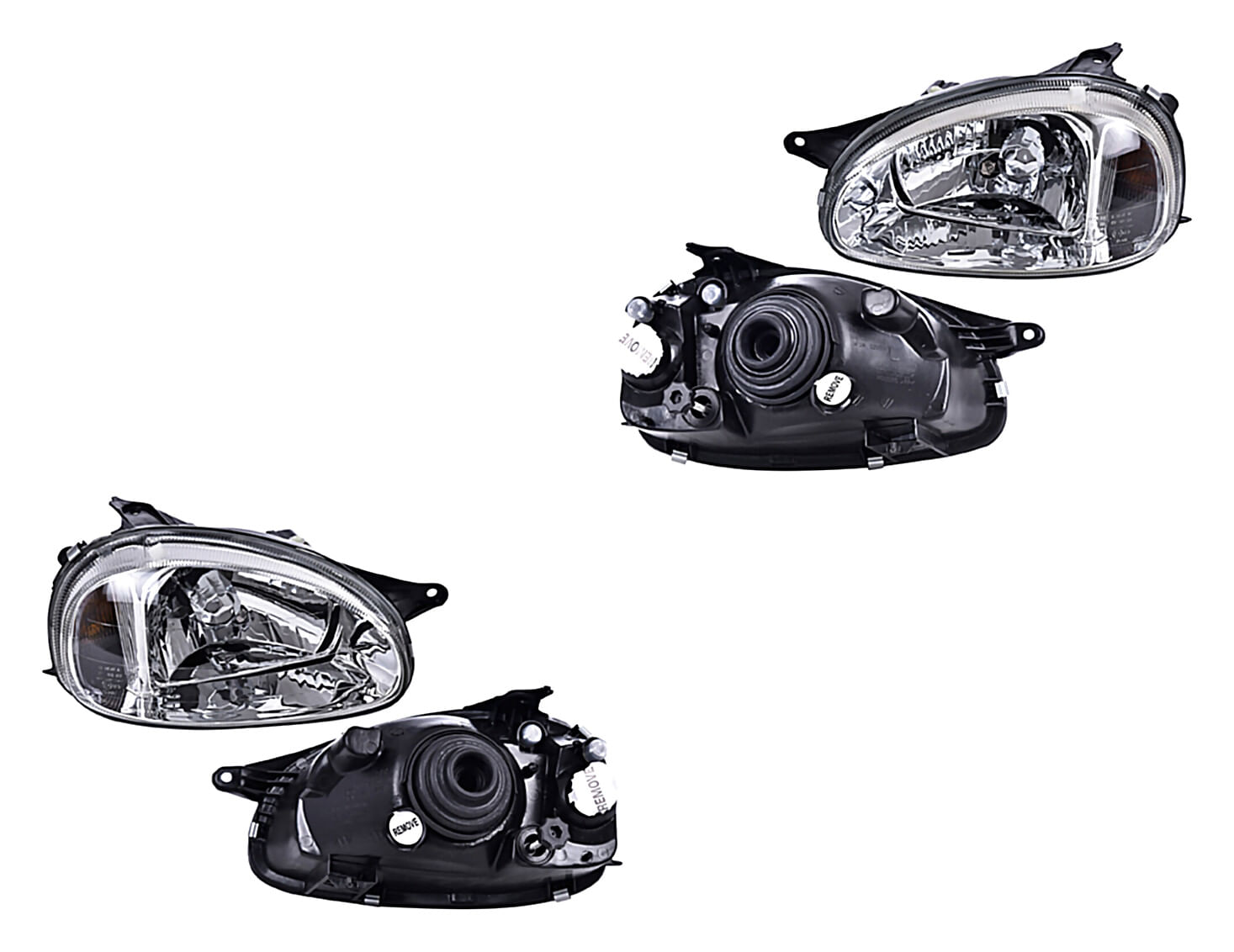 Par De Faros Liso Con Ajuste Sin Foco