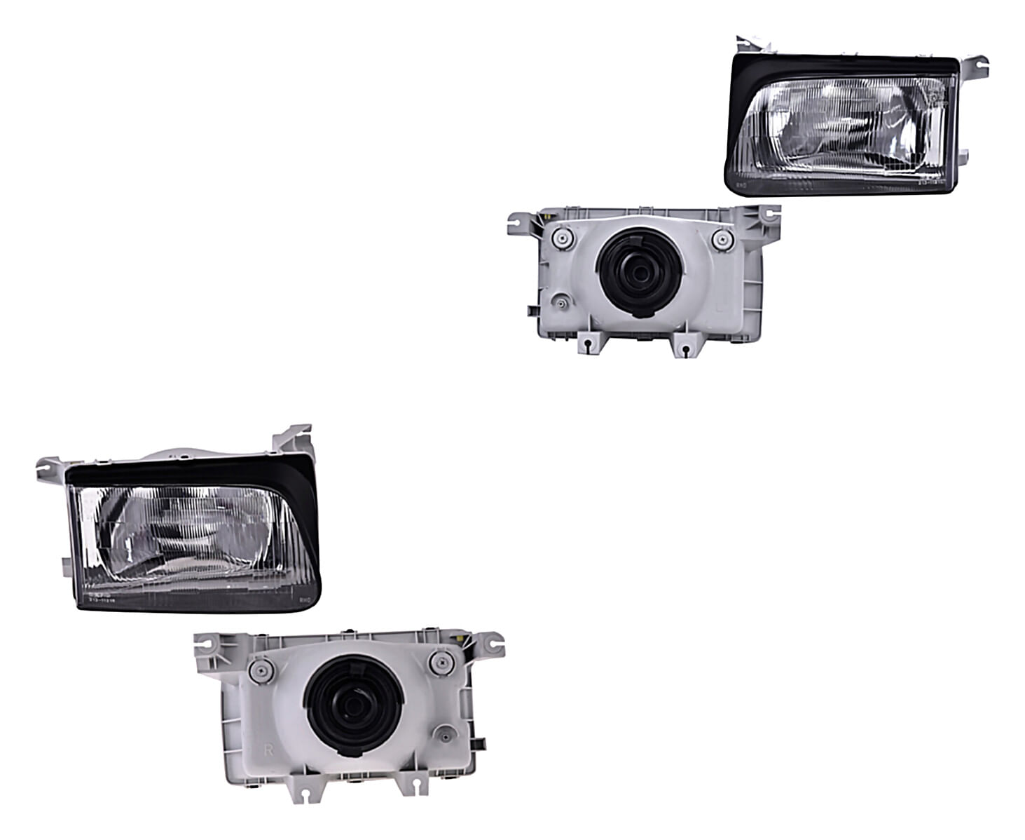 Par De Faros Plástico Sin Foco
