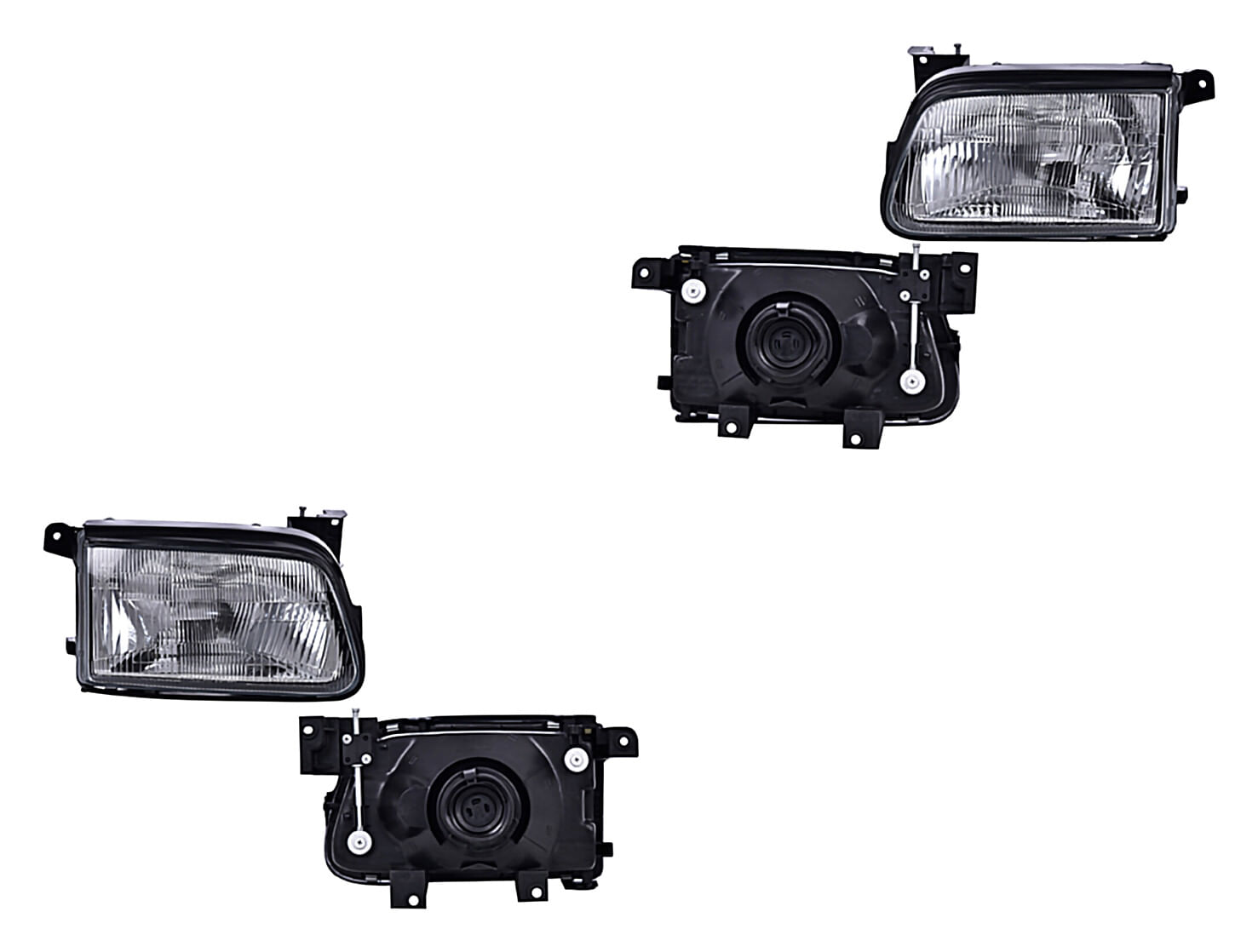 Par De Faros Vidrio Sin Foco