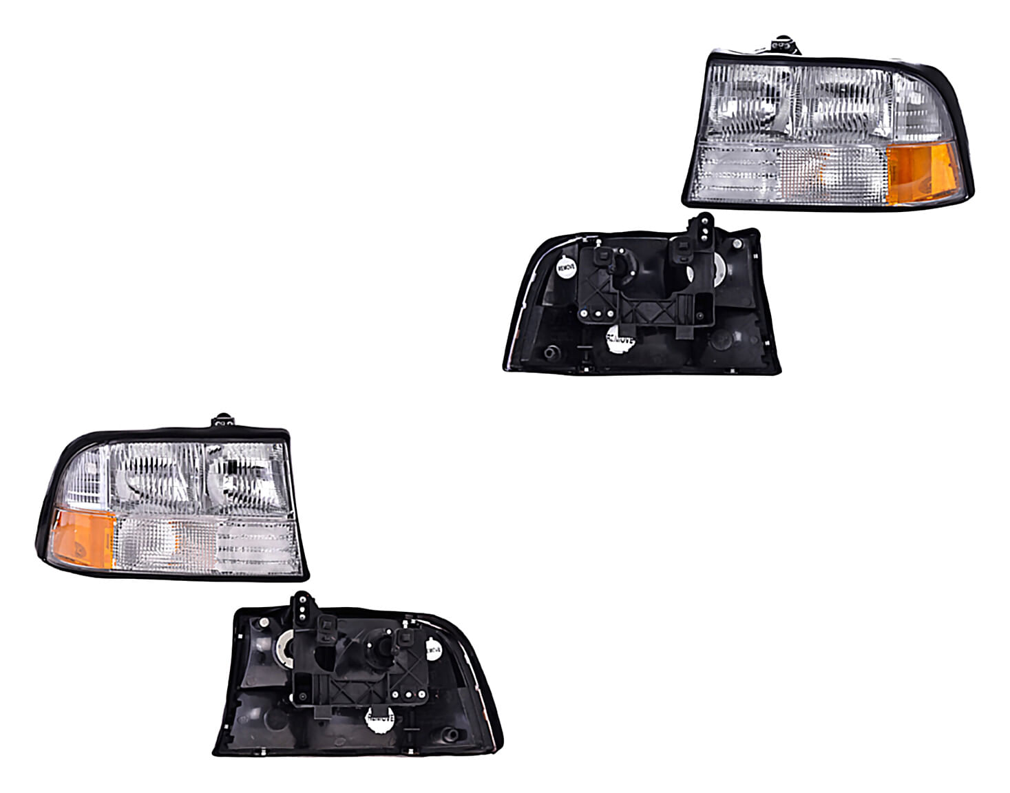 Par De Faros Con Base Sin Foco