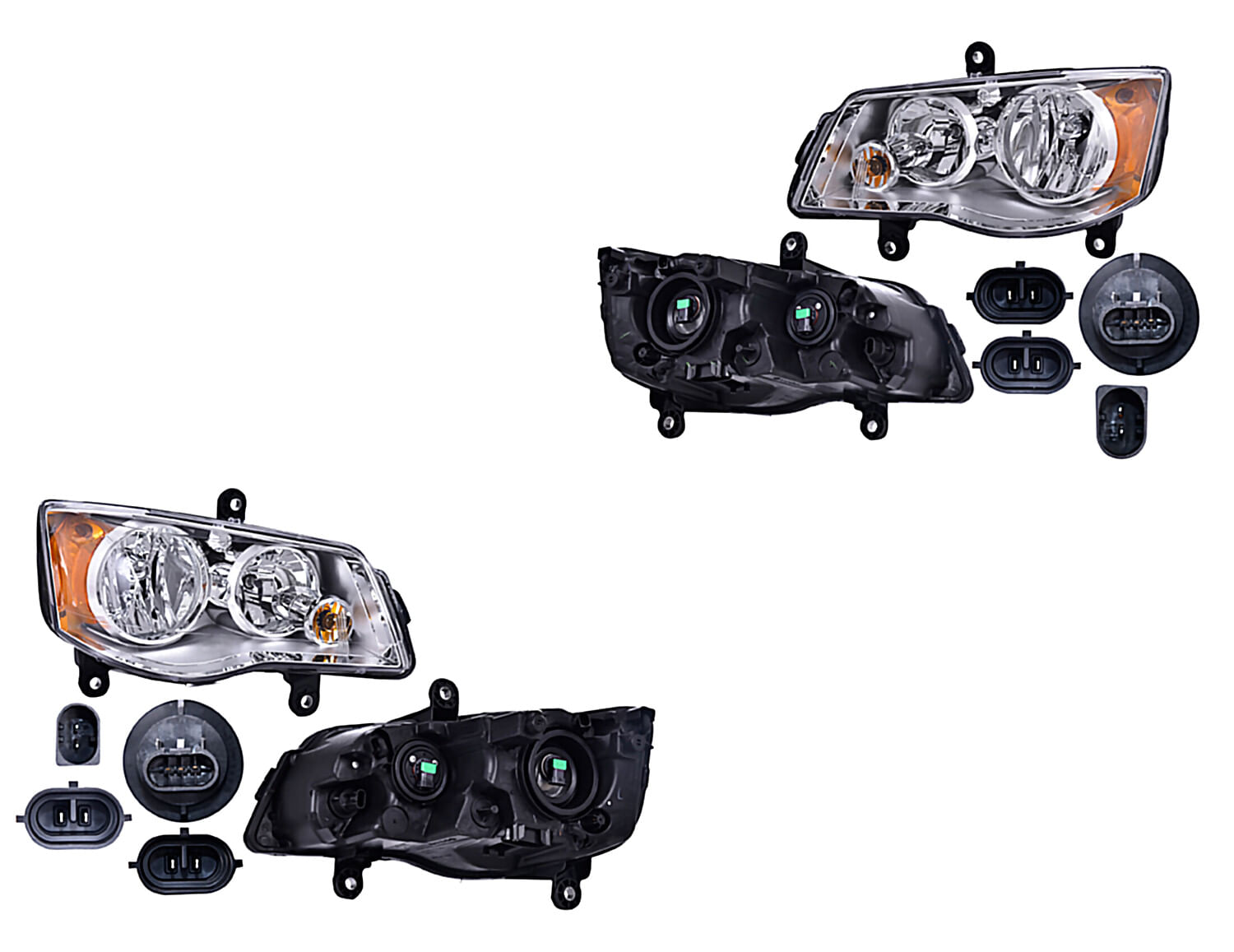 Par De Faros Manual Para Foco Halógeno
