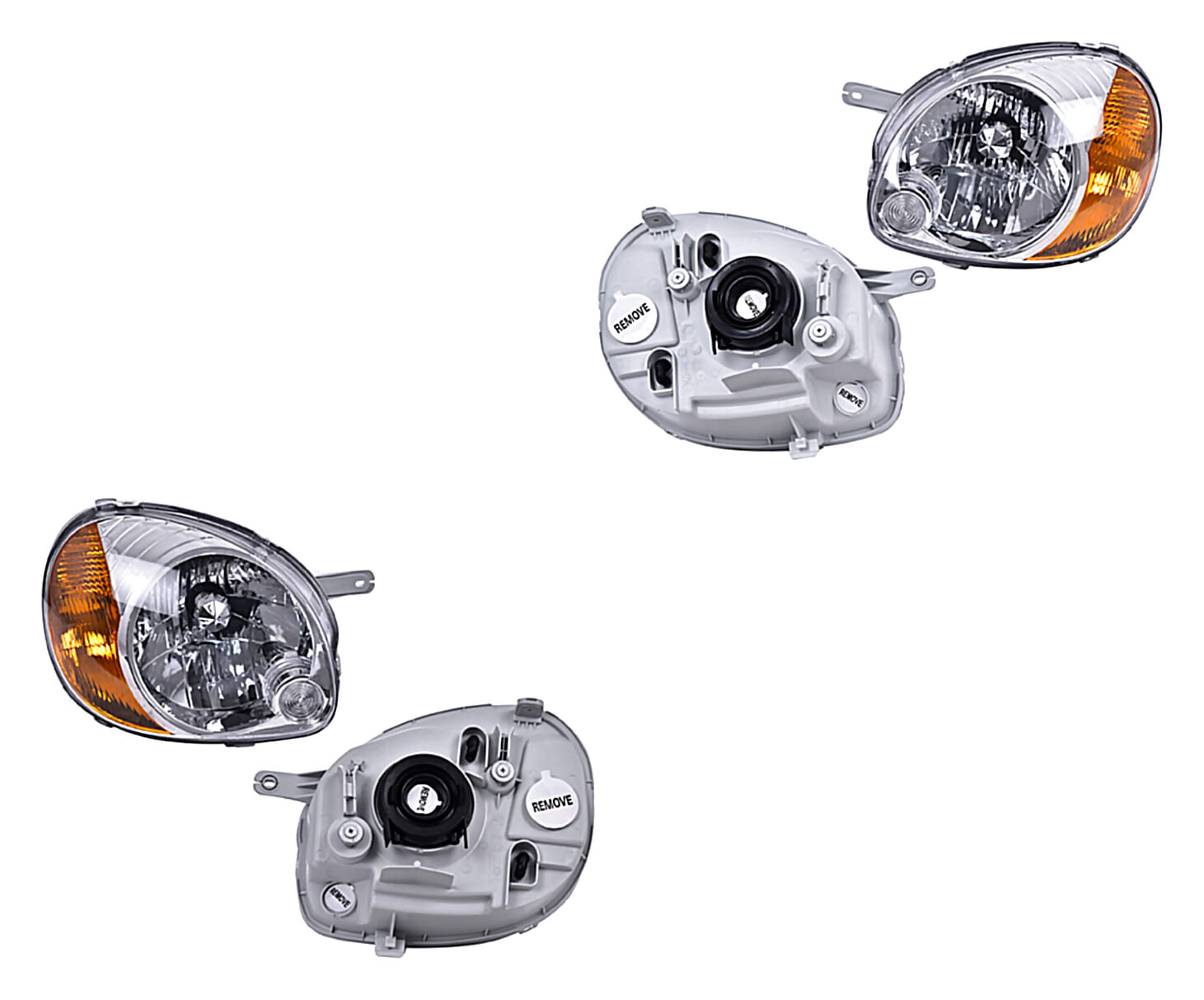 Par De Faros Para Foco Halógeno Sin Foco