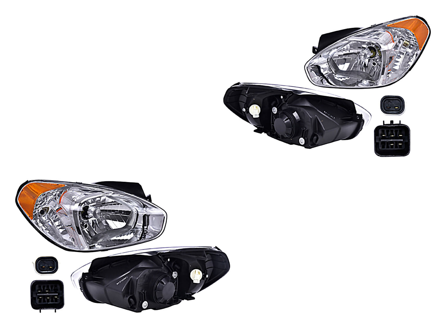 Par De Faros Manual Para Foco Halógeno Sin Foco