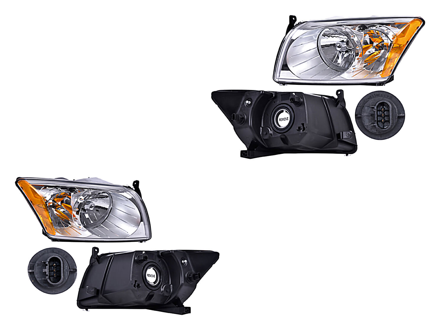 Par De Faros Sin Foco