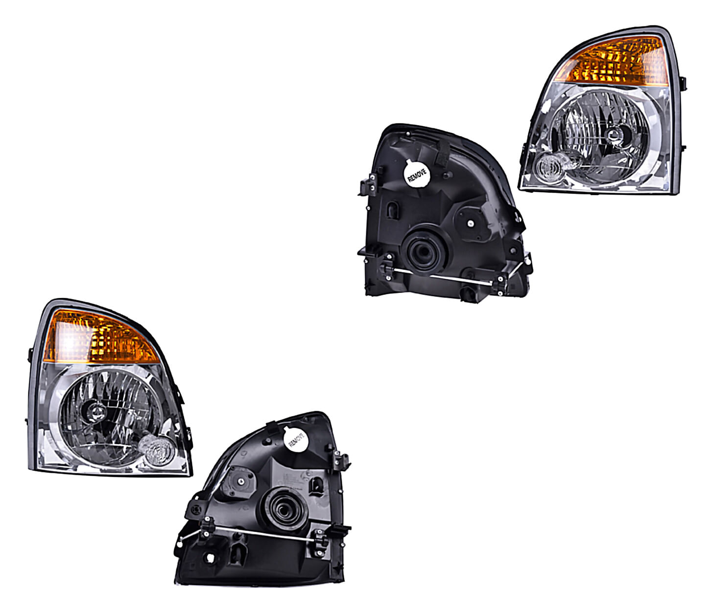 Par De Faros Sin Hoyo Para Motor Sin Foco