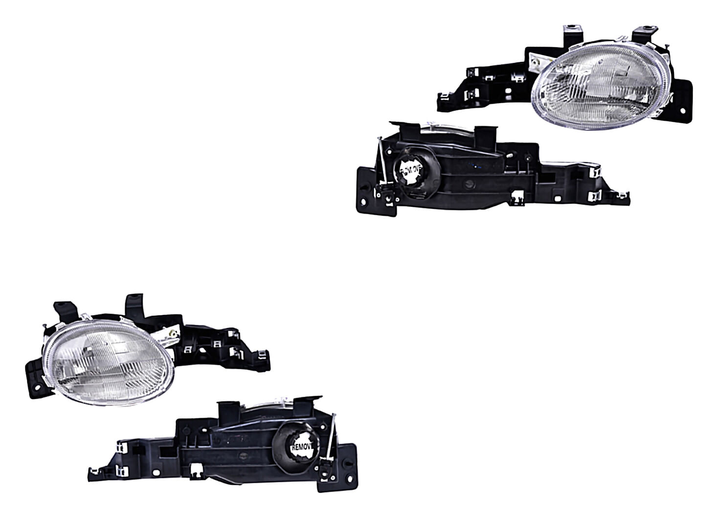 Par De Faros Sin Foco