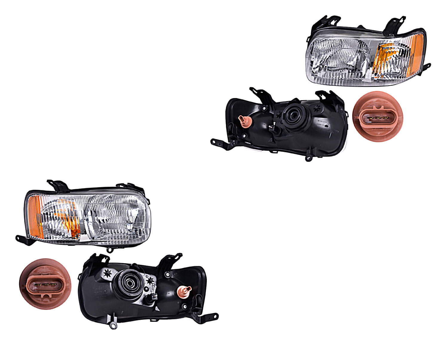 Par De Faros Con Ajuste Sin Foco