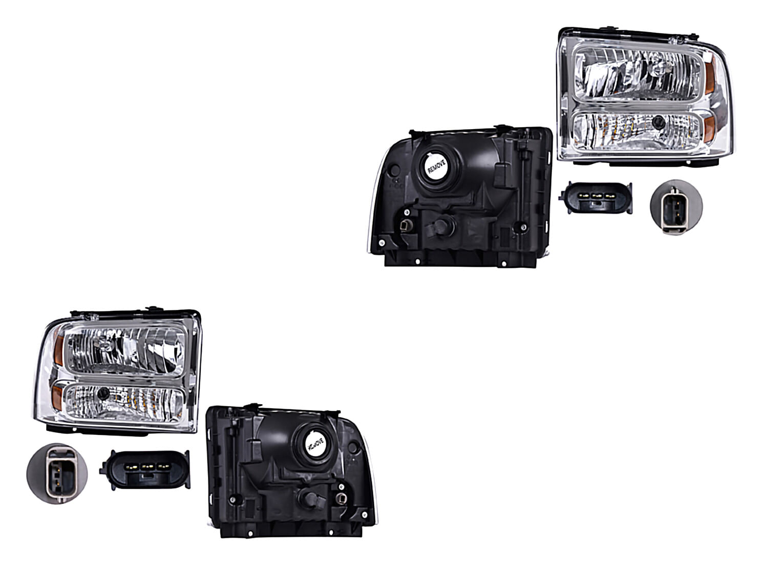 Par De Faros Sin Foco