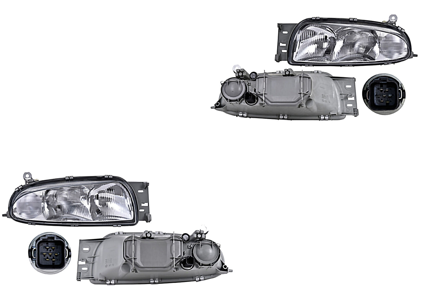Par De Faros Manual Para Foco Halógeno Sin Foco