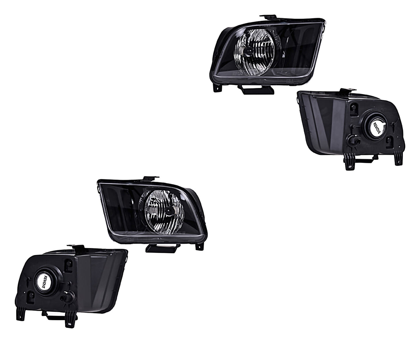 Par De Faros Para Foco Halógeno Sin Foco