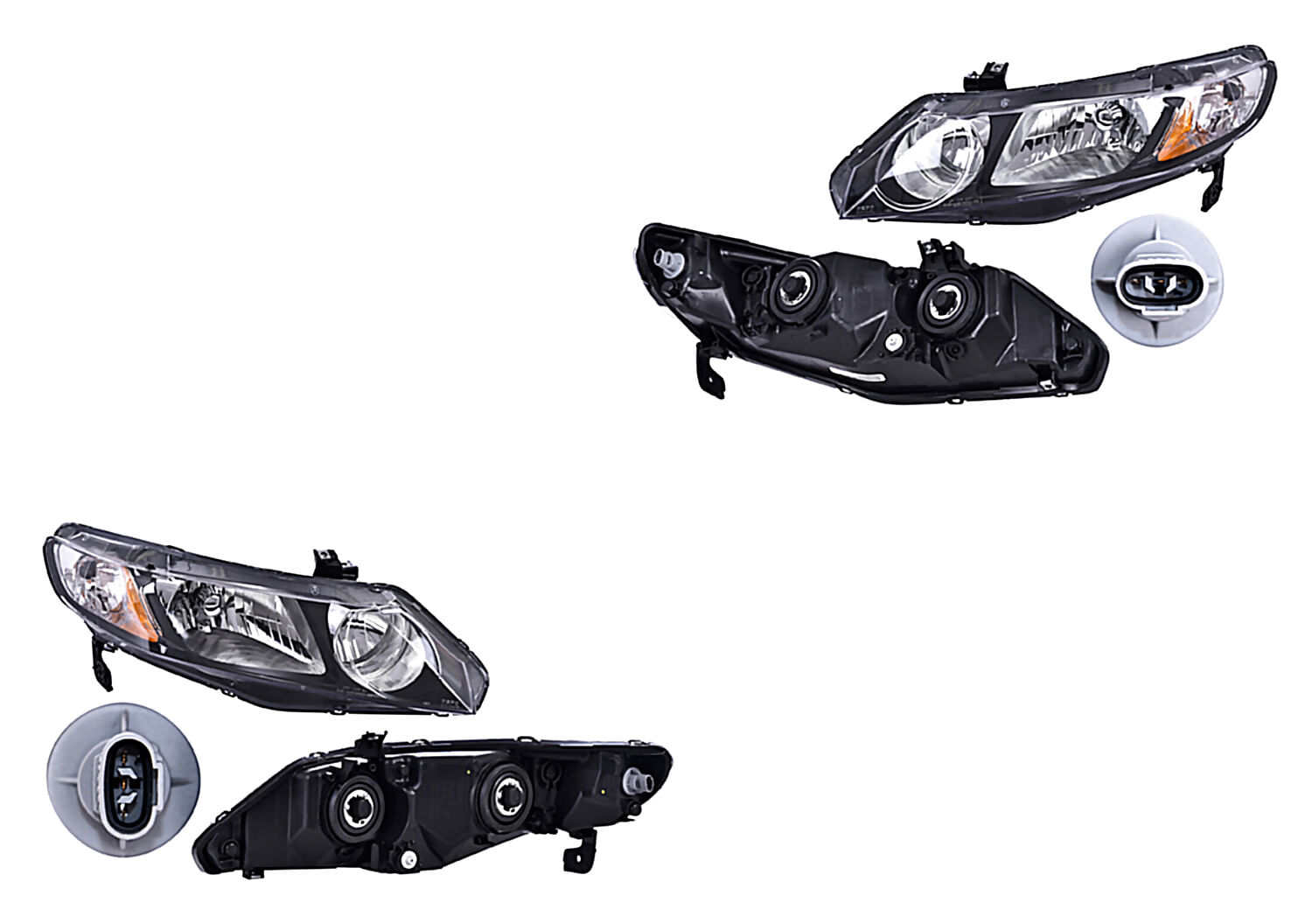 Par De Faros Sin Foco