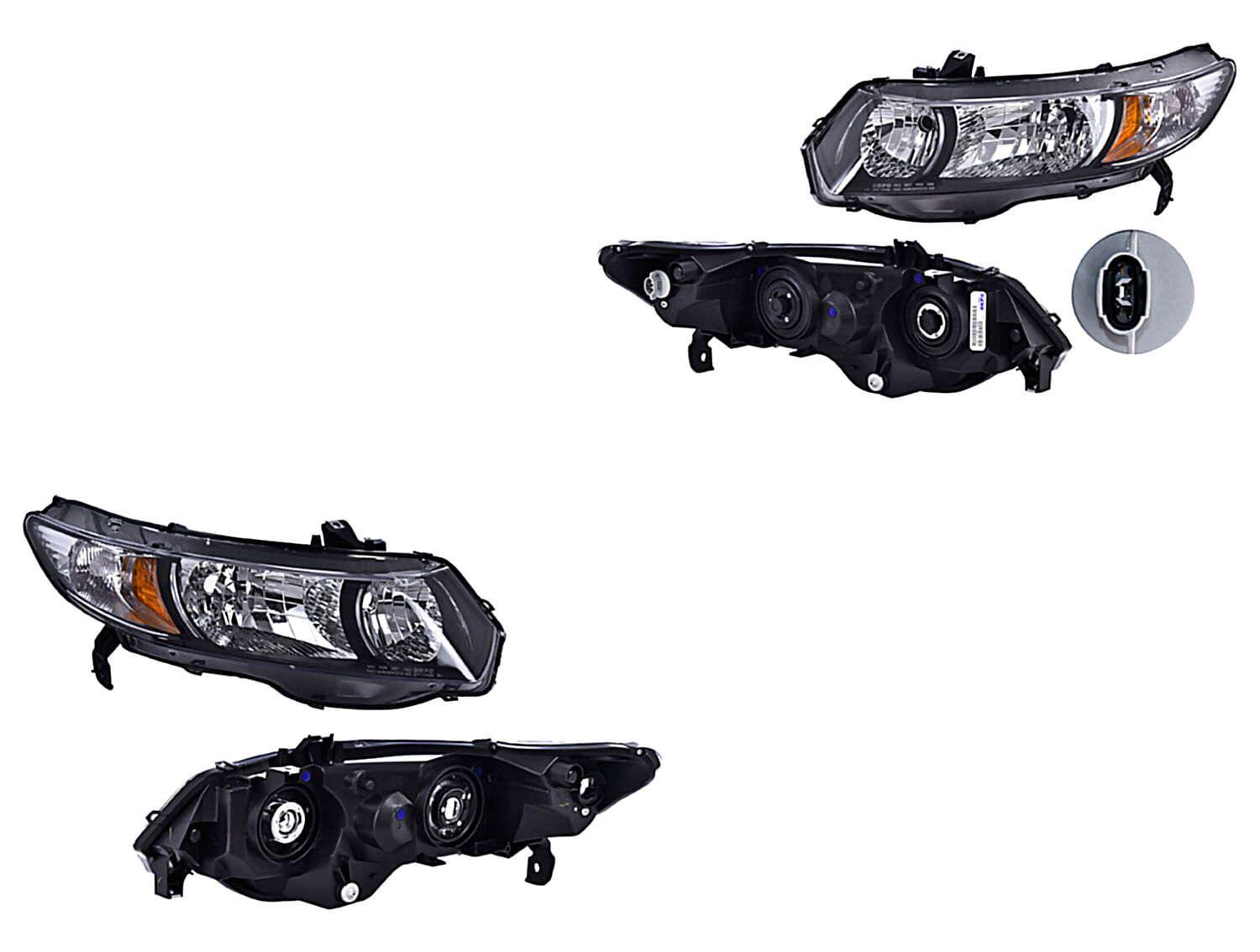 Par De Faros Sin Foco