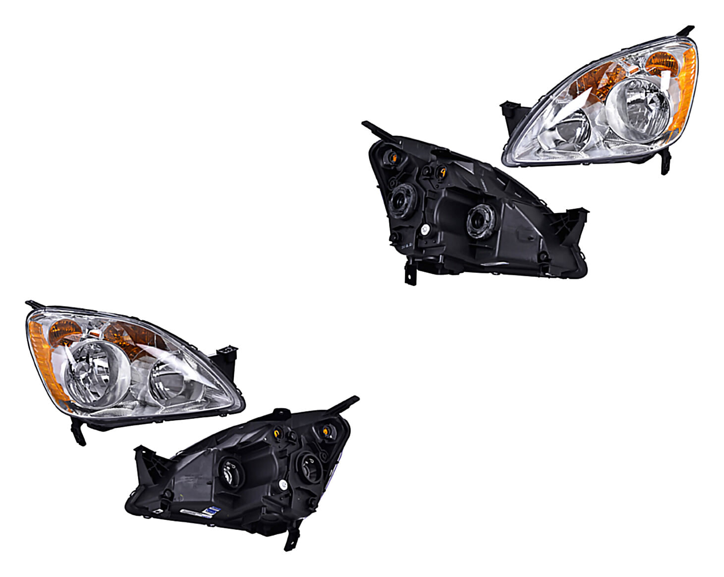 Par De Faros Con Cuarto Ámbar Sin Foco