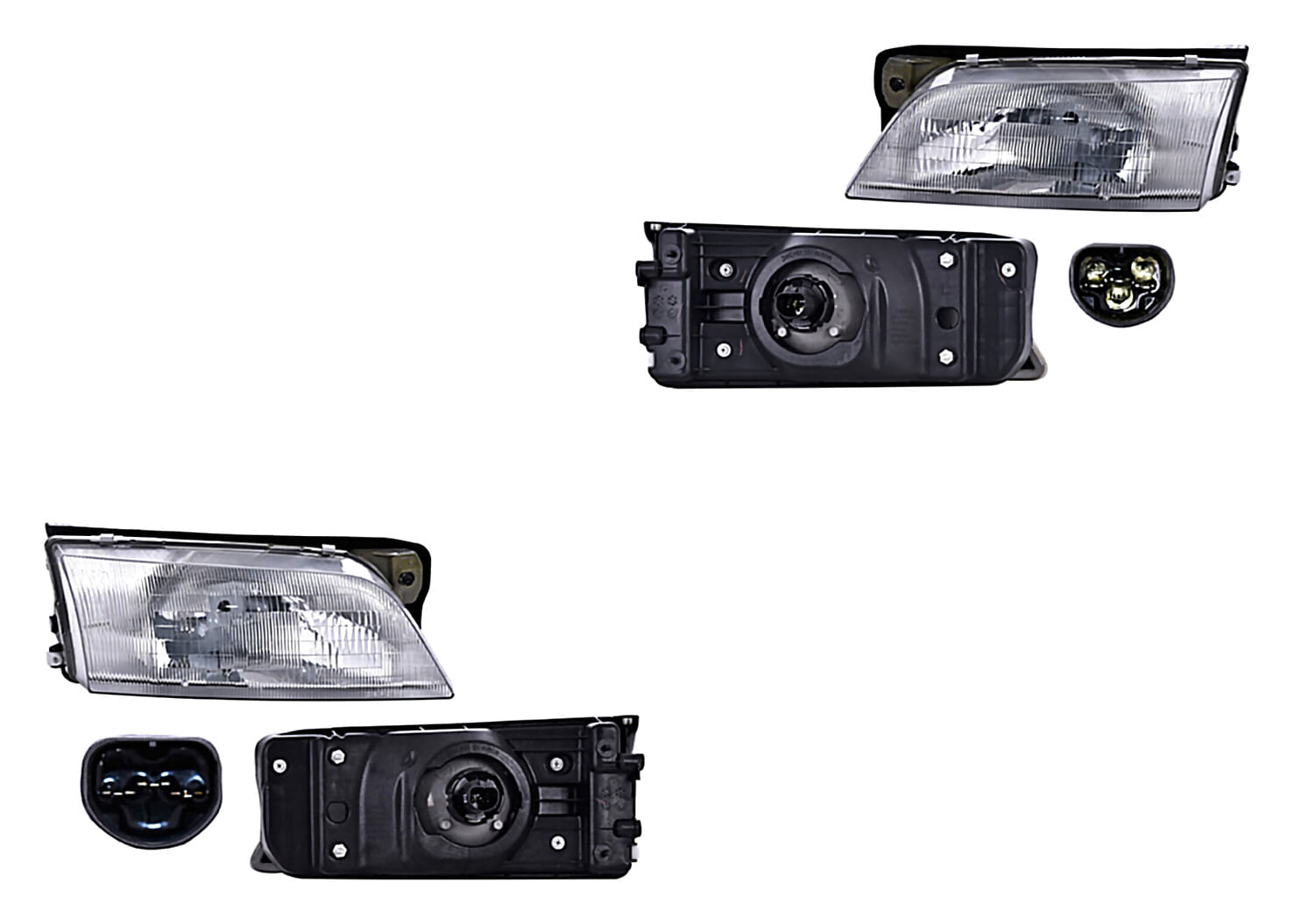 Par De Faros Con Base