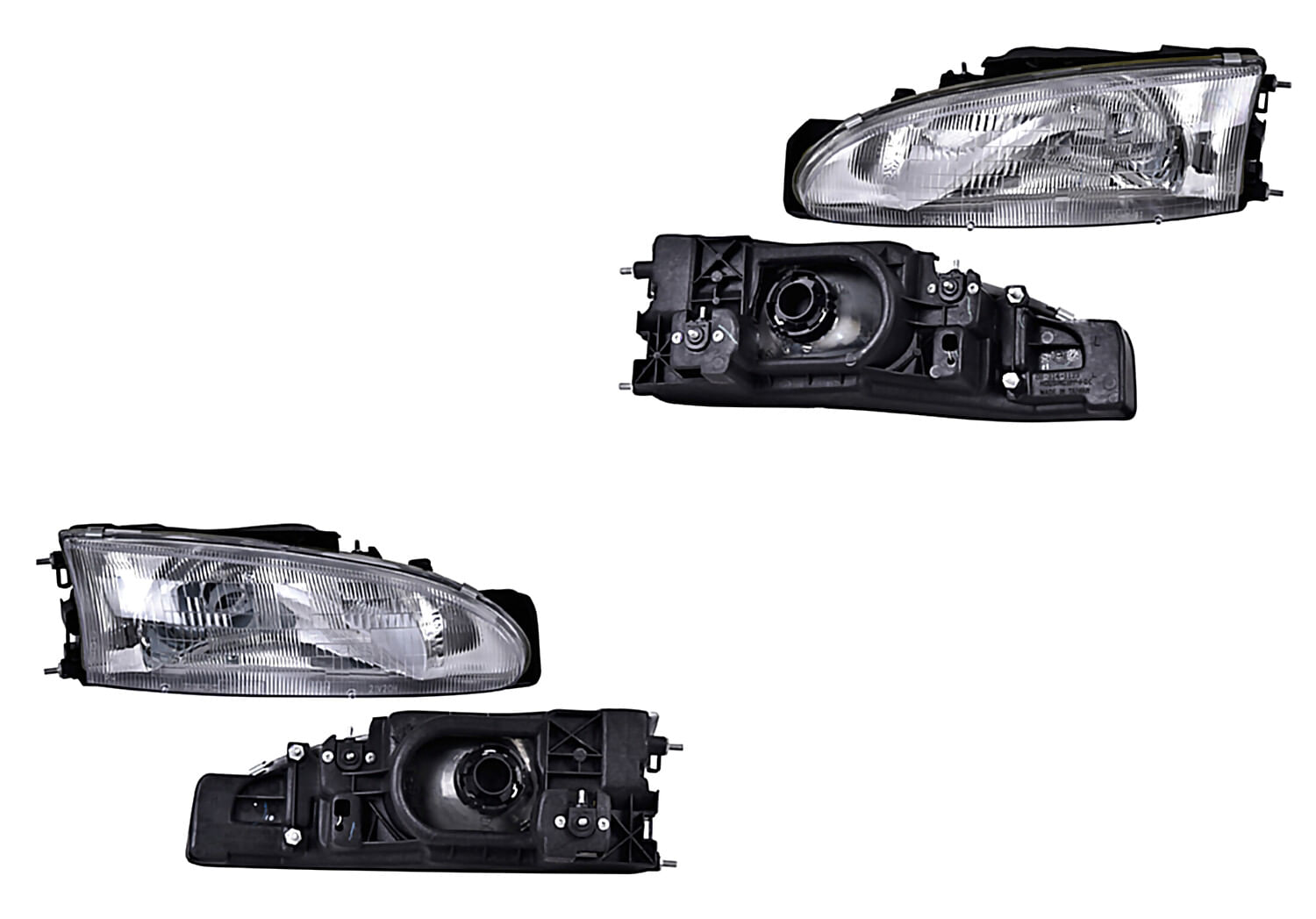 Par De Faros Con Base
