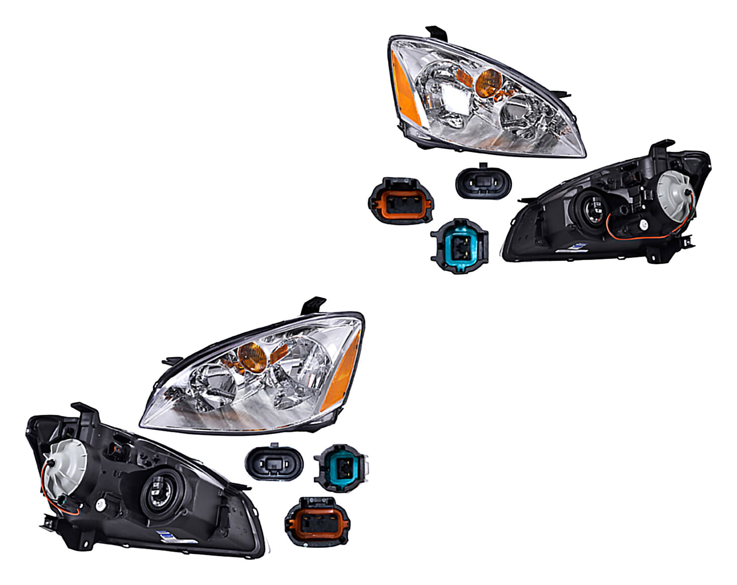 Par De Faros Para Foco Halógeno
