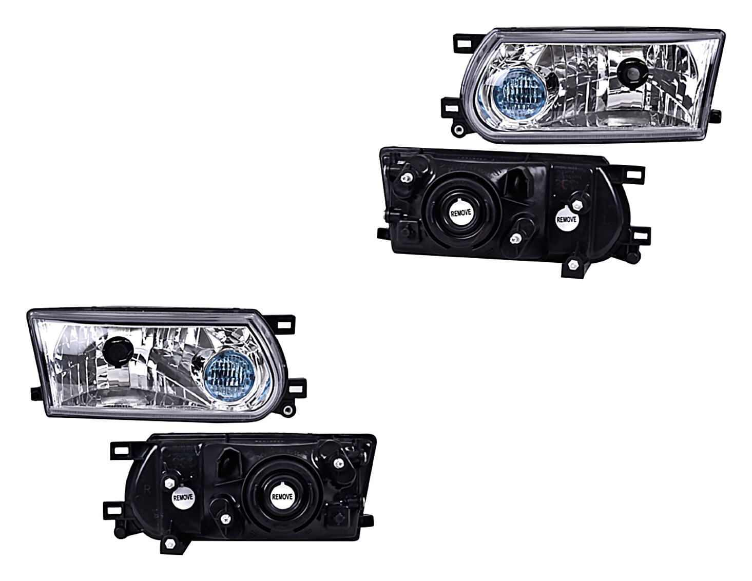 Par De Faros Con Base