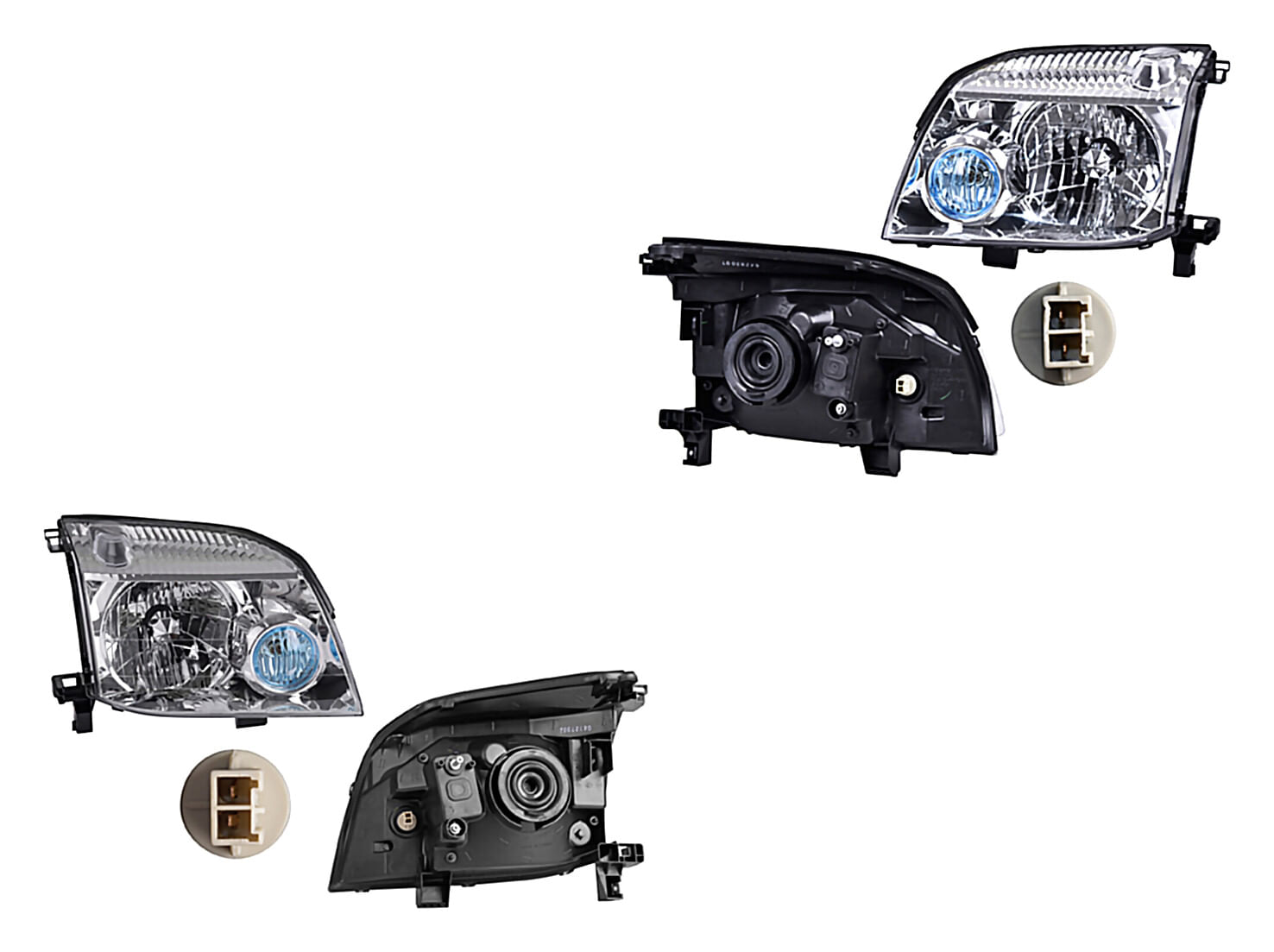 Par De Faros Para Foco Halógeno