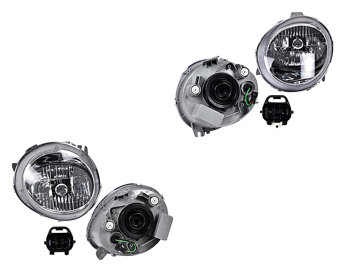 Par De Faros Para Foco Halógeno Sin Foco