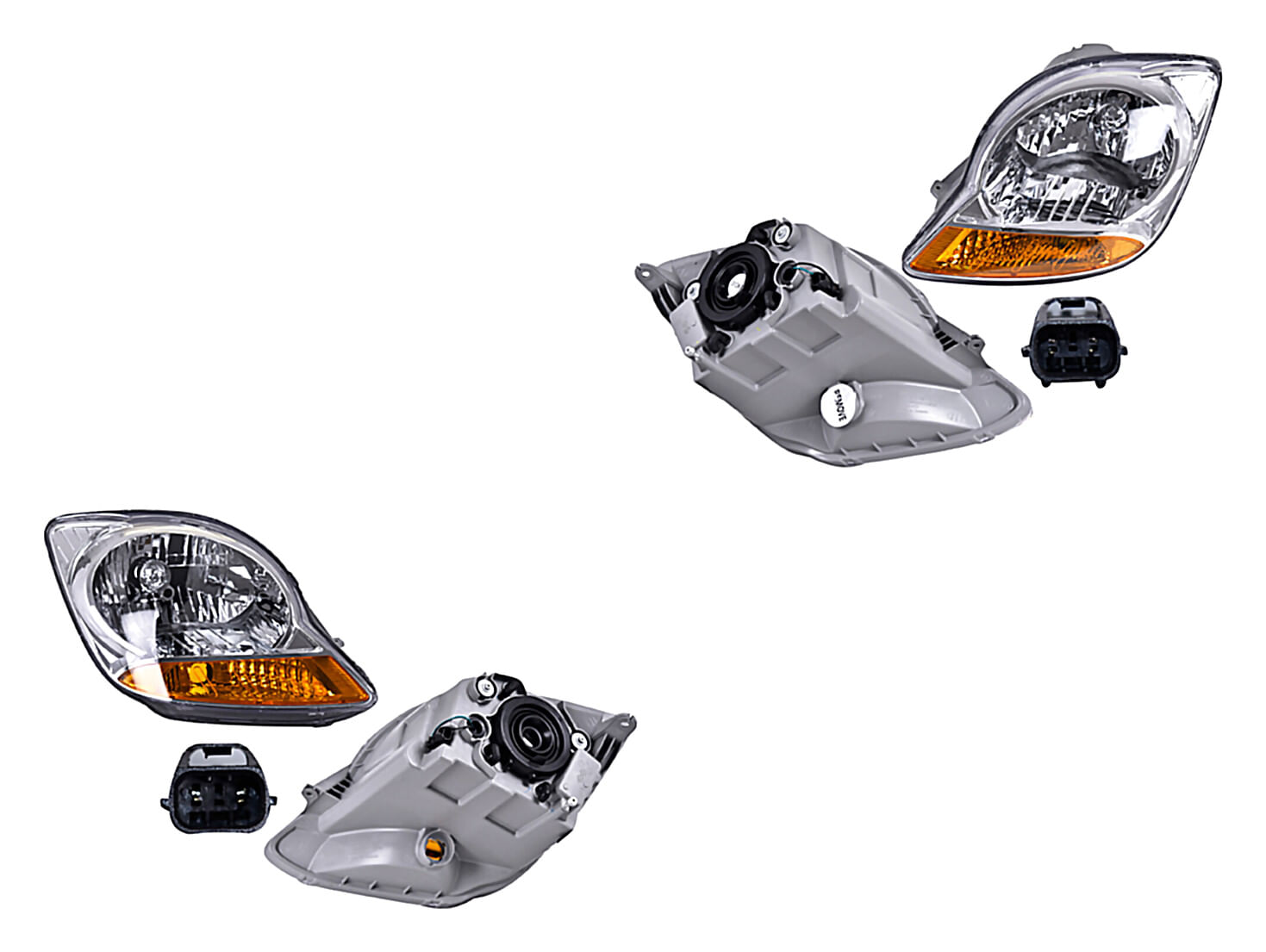 Par De Faros Manual Para Foco Halógeno Sin Foco