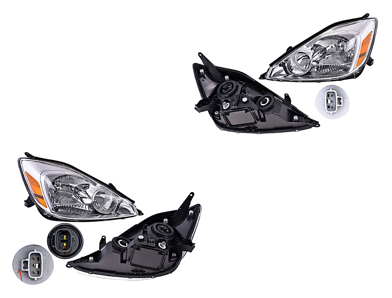 Par De Faros Para Foco Halógeno Sin Foco