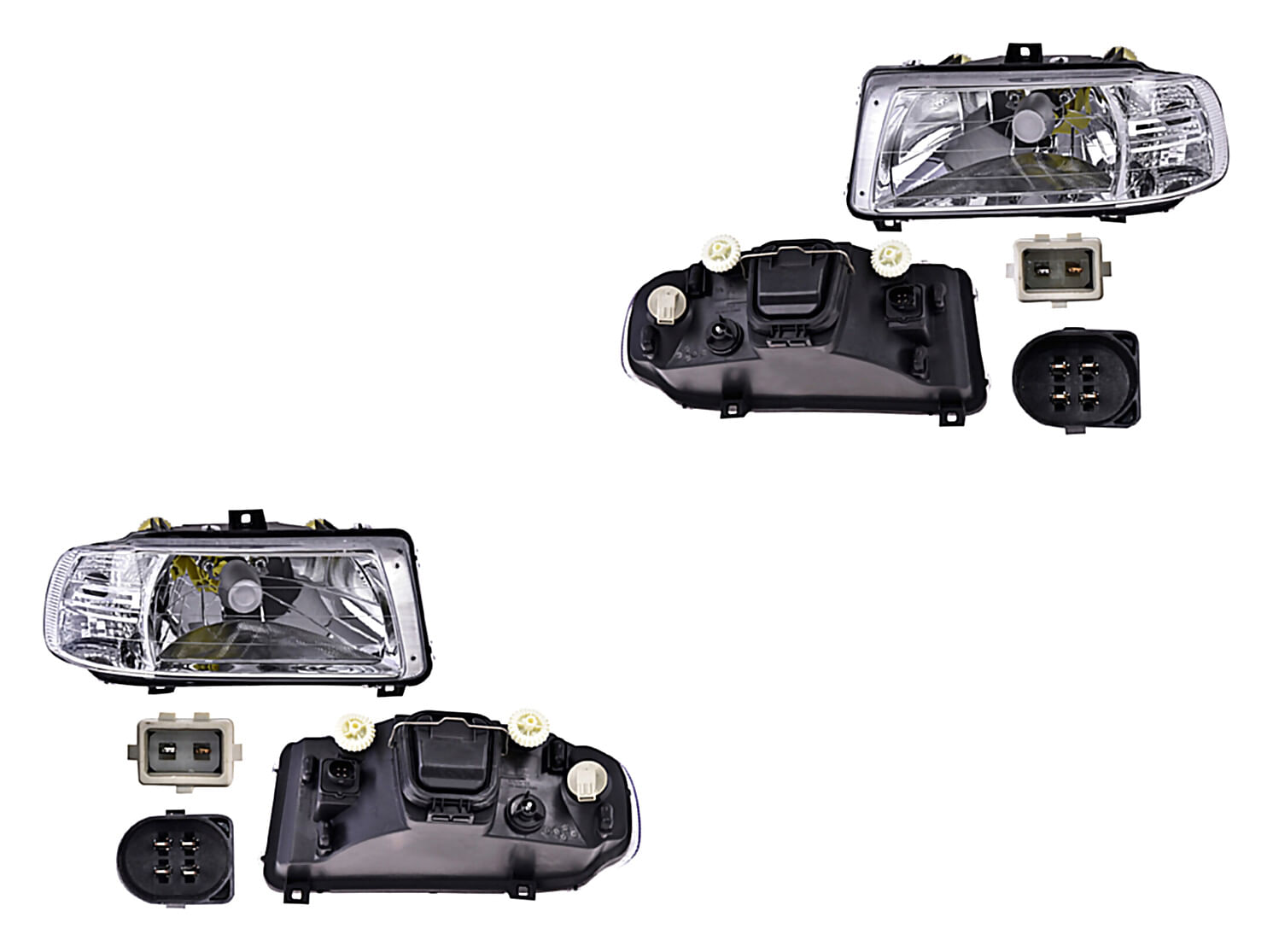 Par De Faros Manual/Eléctrico Para Foco Halógeno Sin Foco