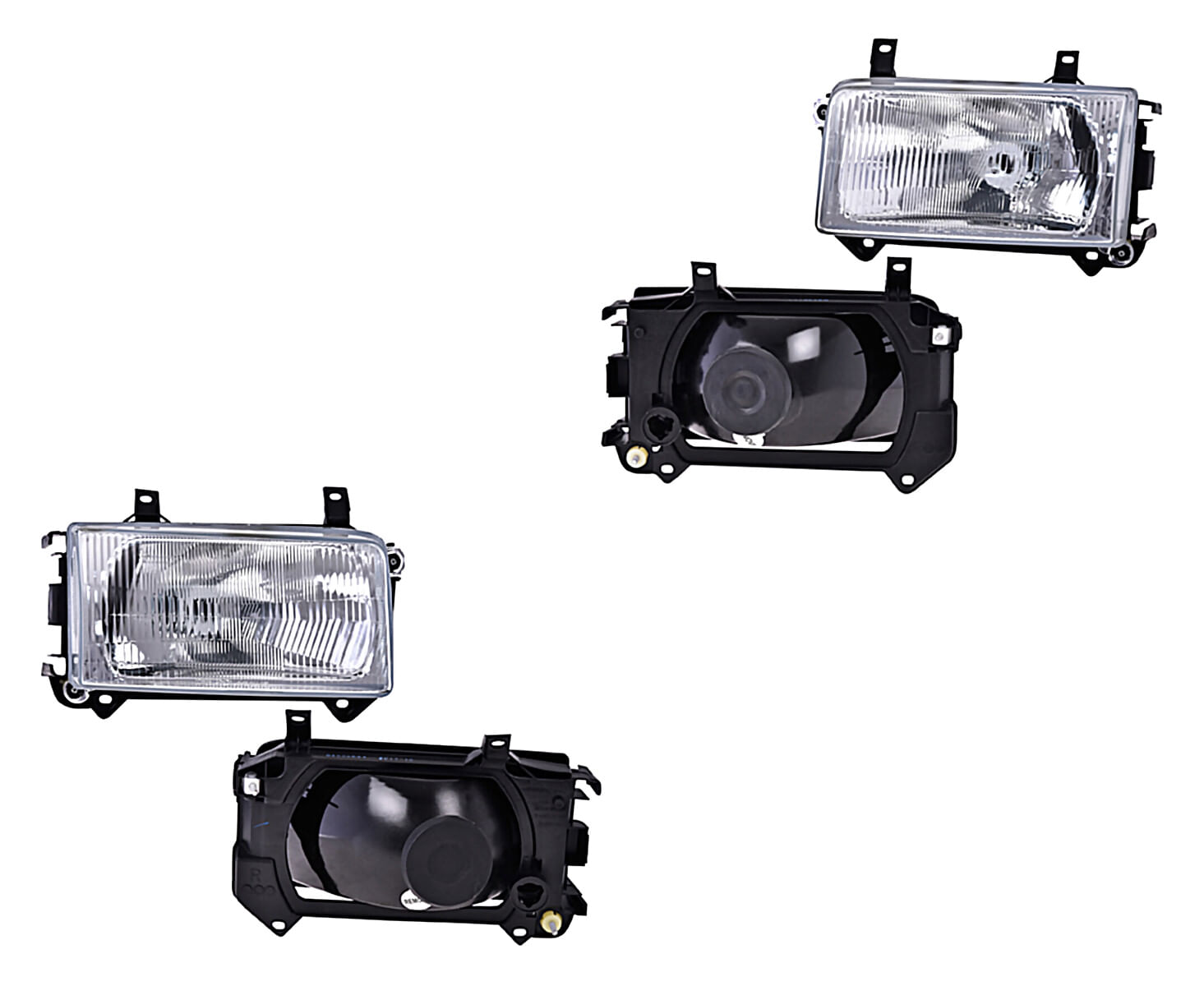 Par De Faros Manual Con Base Para Foco Halógeno Sin Foco