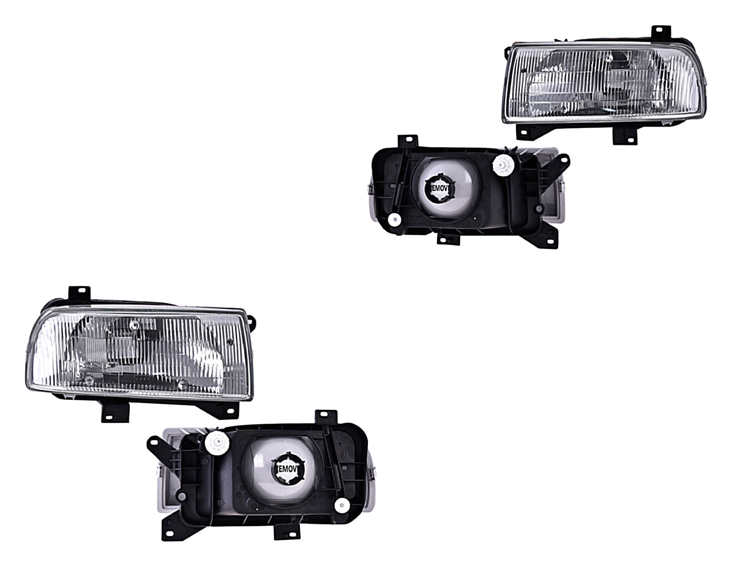 Par De Faros Sin Foco