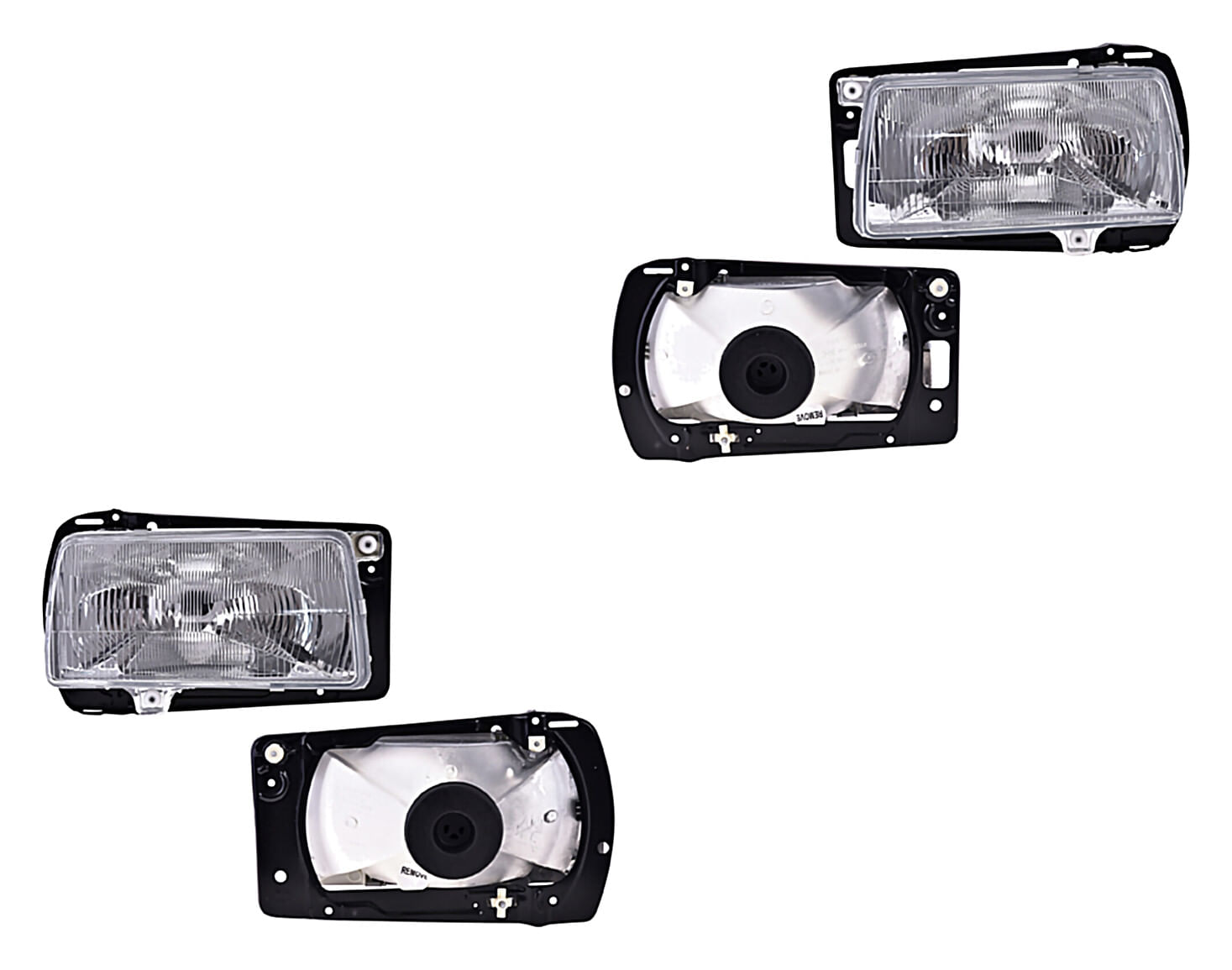 Par De Faros Manual Para Foco Halógeno Sin Foco
