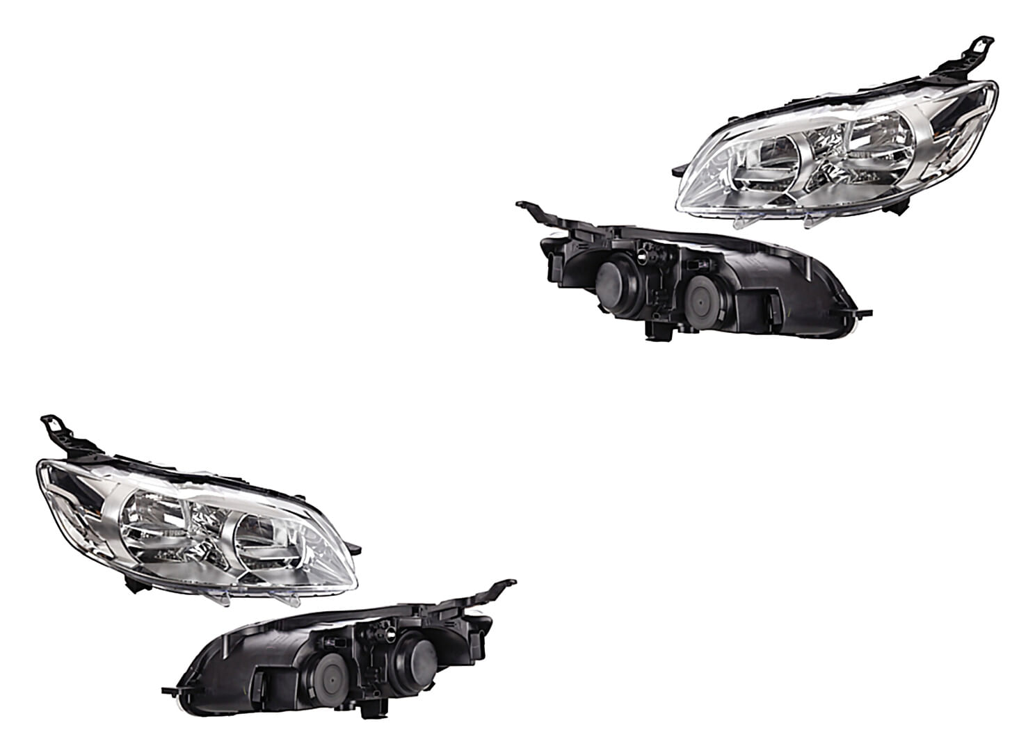 Par De Faros Manual/Eléctrico Para Foco Halógeno Sin Foco