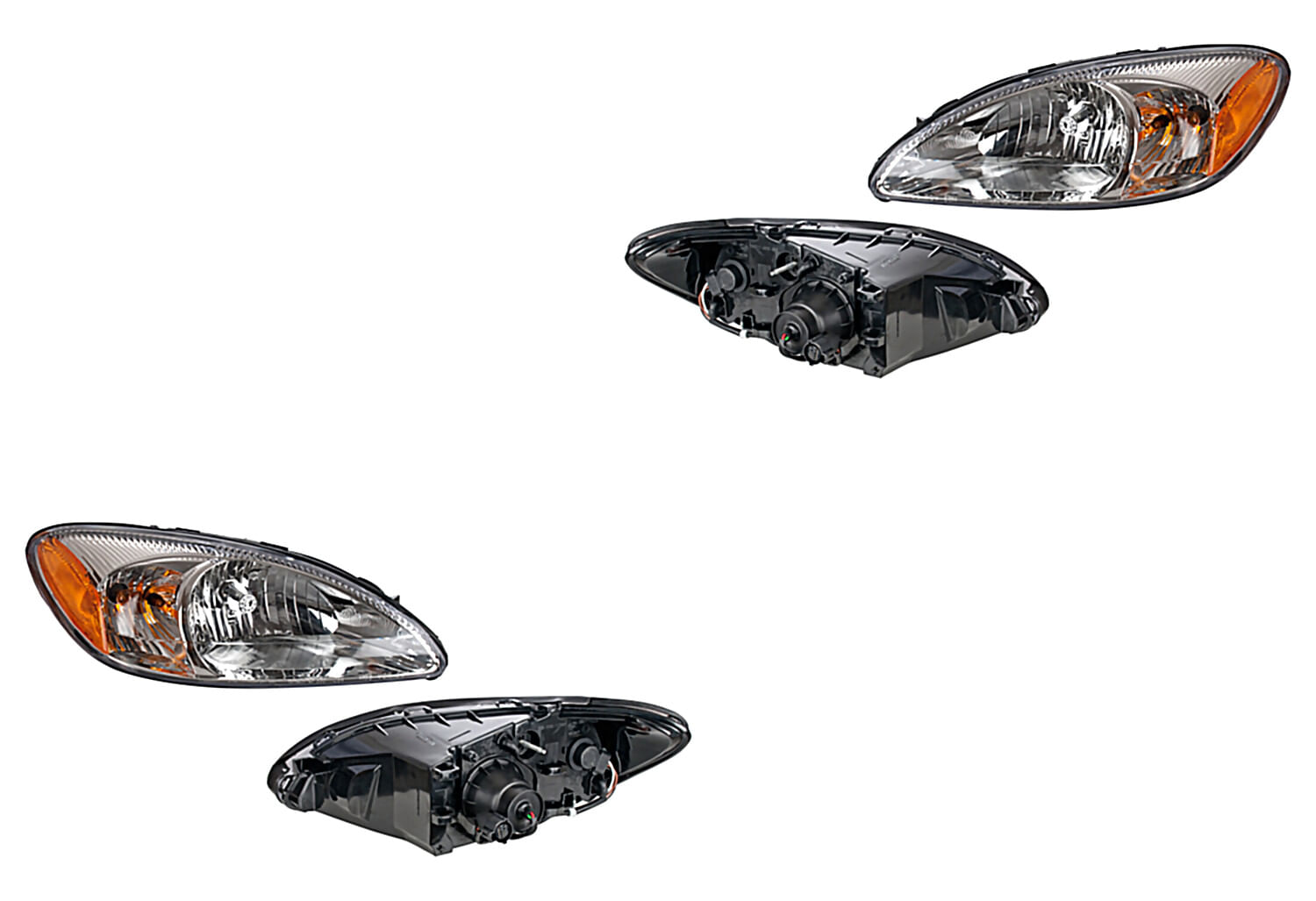Par De Faros Fondo Cromado