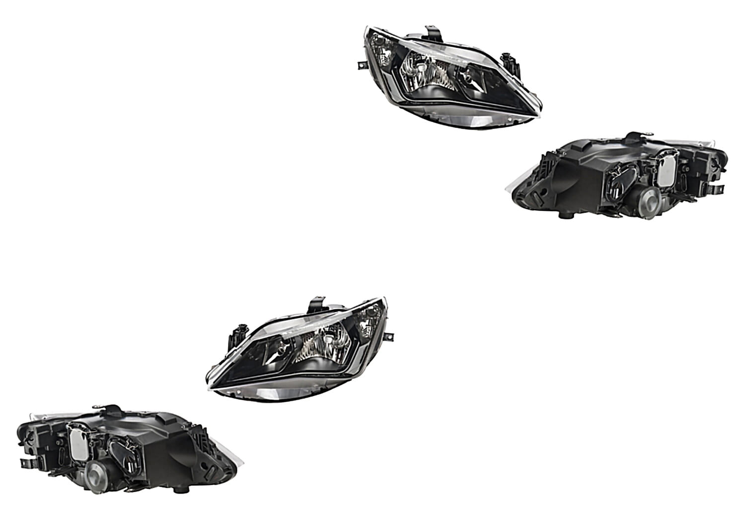 Par De Faros Fondo Negro Manual/Eléctrico Sin Foco