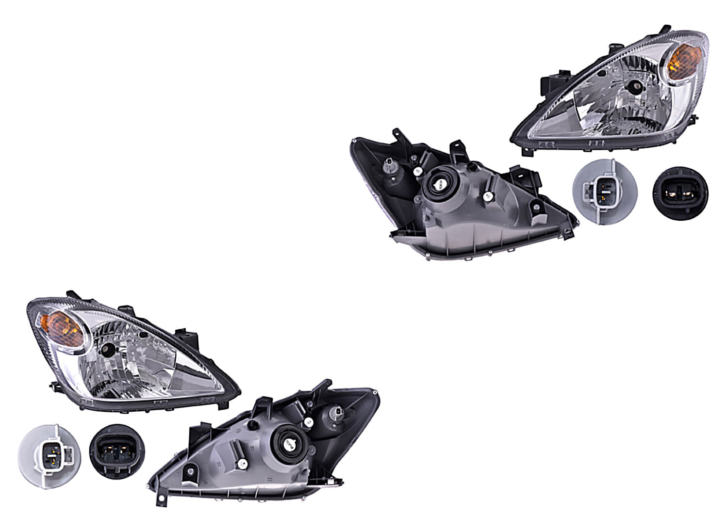 Par De Faros Manual Para Foco Halógeno Sin Foco