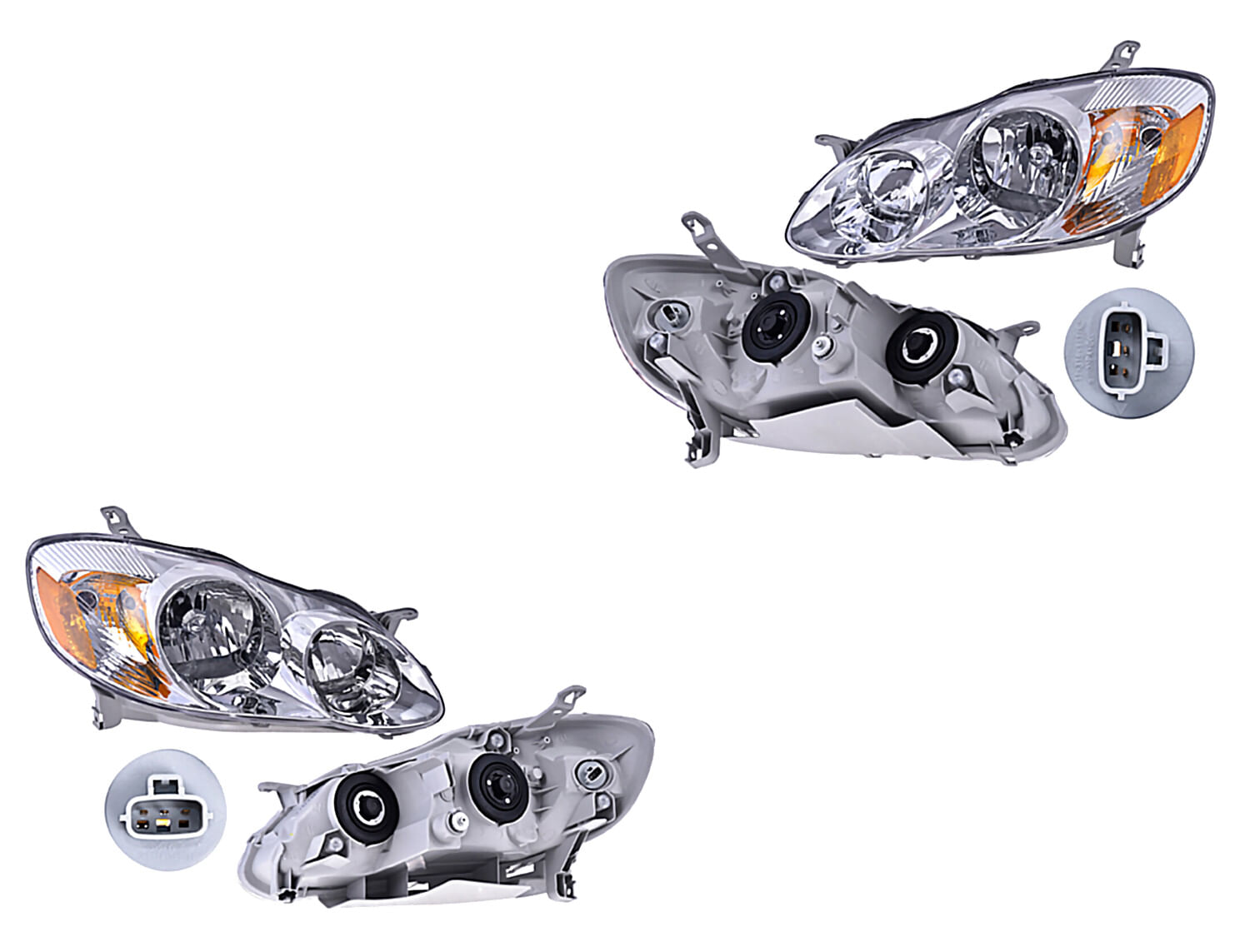 Par De Faros Sin Foco