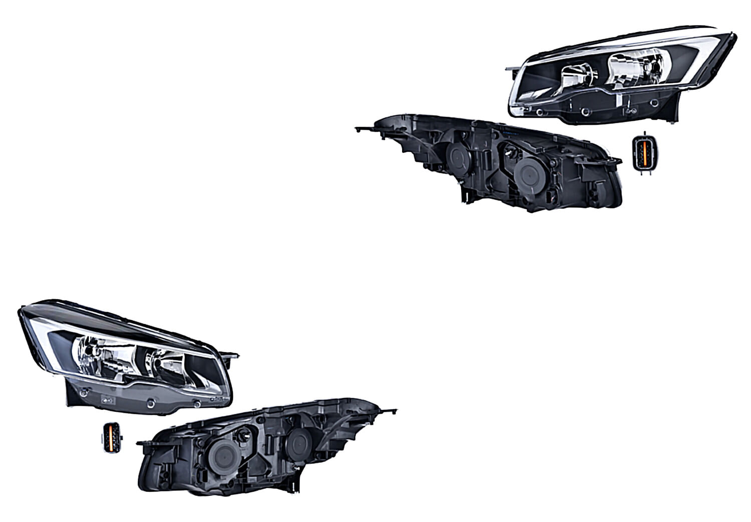 Par De Faros Eléctrico Para Foco Halógeno Sin Foco