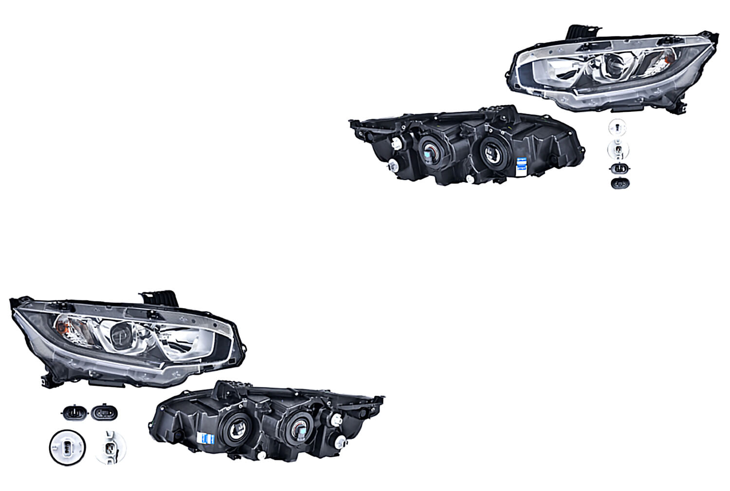 Par De Faros Para Foco Halógeno