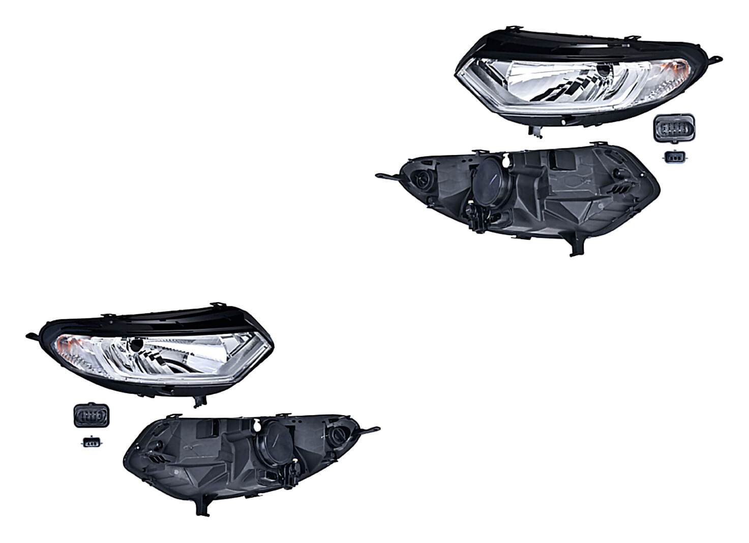 Par De Faros Eléctrico Sin Foco Con Leds