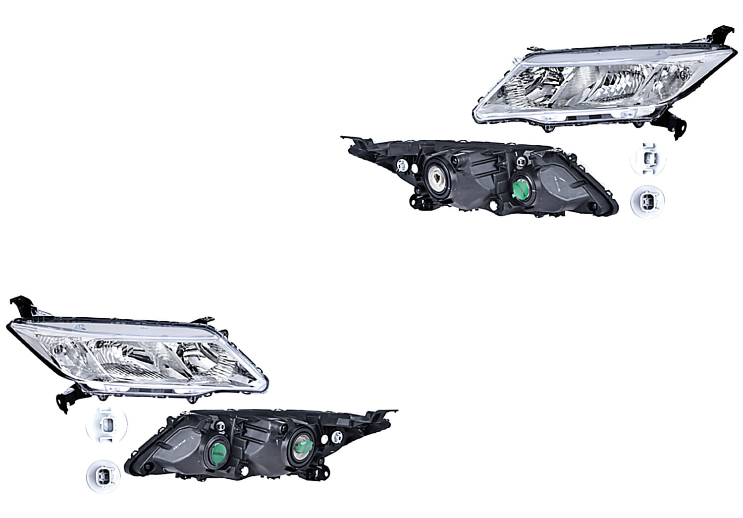 Par De Faros Manual/Eléctrico Sin Foco