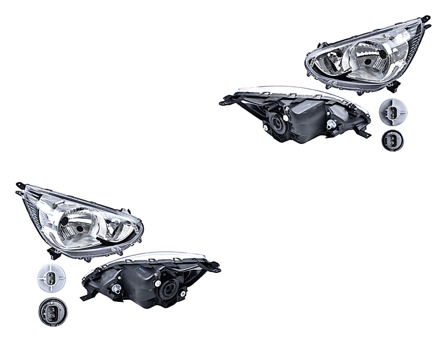 Par De Faros Manual Para Foco Halógeno Sin Foco