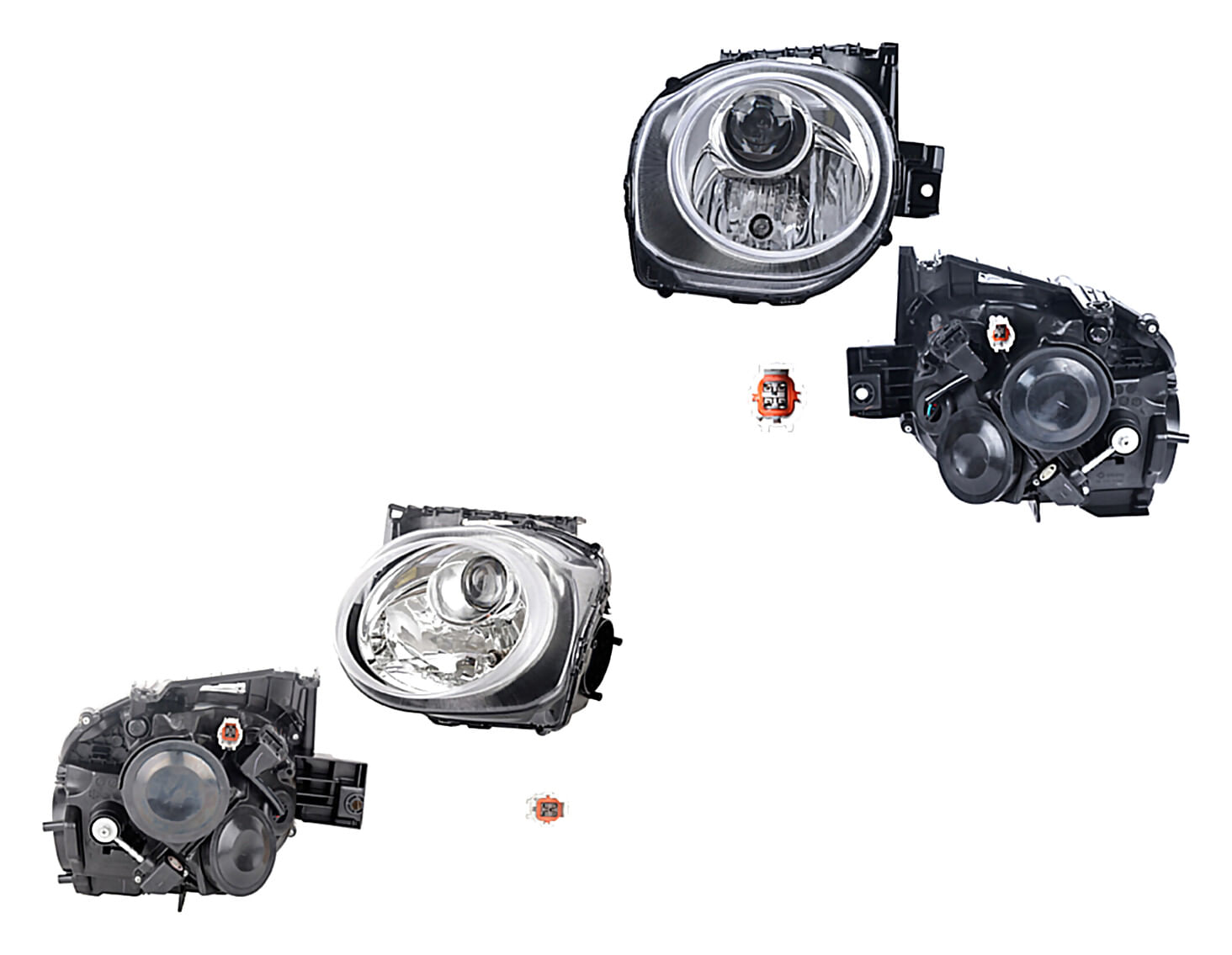 Par De Faros Para Foco Halógeno
