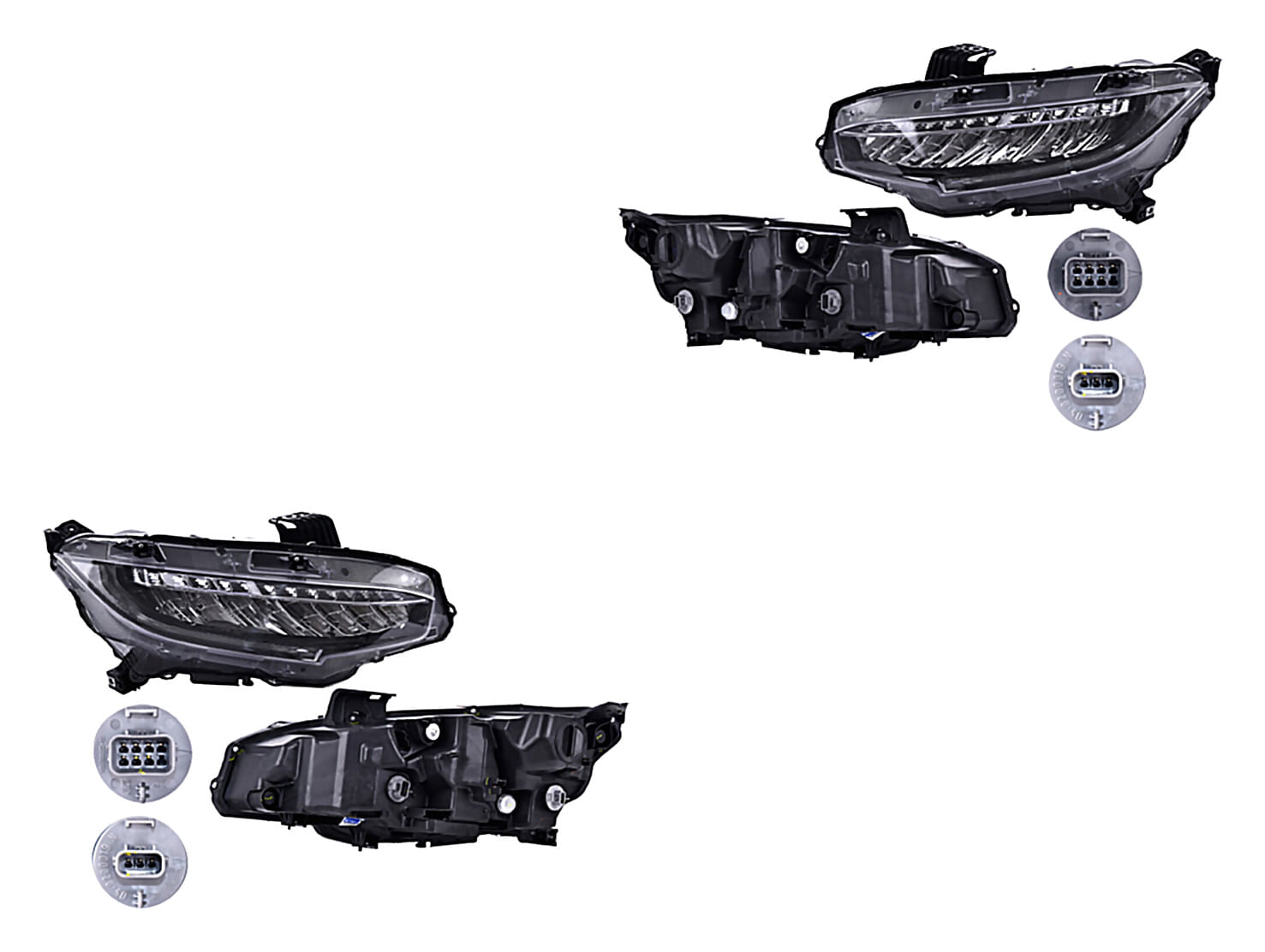 Par De Faros Con Leds