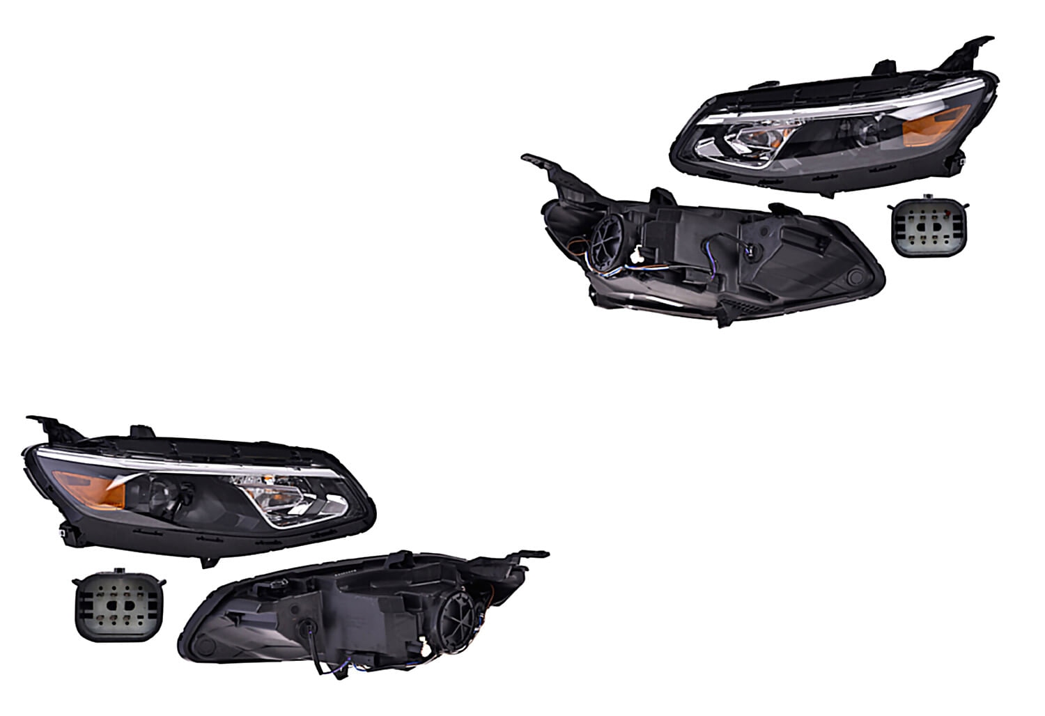 Par De Faros Para Foco Halógeno