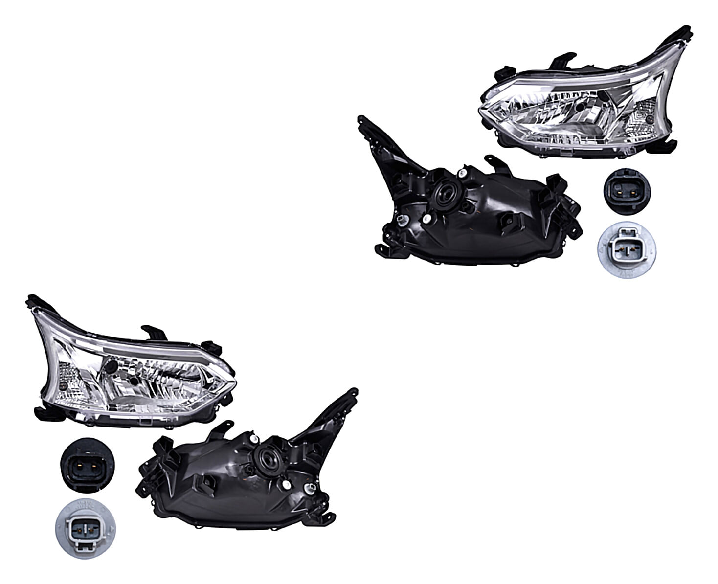 Par De Faros Manual Para Foco Halógeno Sin Foco